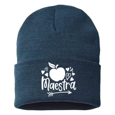 Maestra Spanish Teacher Sustainable Knit Beanie