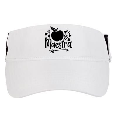 Maestra Spanish Teacher Adult Drive Performance Visor