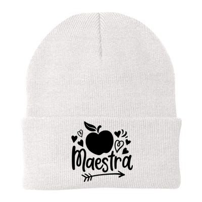 Maestra Spanish Teacher Knit Cap Winter Beanie