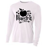 Maestra Spanish Teacher Cooling Performance Long Sleeve Crew