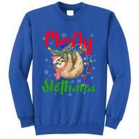 Merry Slothmas Ugly Christmas Pajama For Sloth Lovers Meaningful Gift Sweatshirt