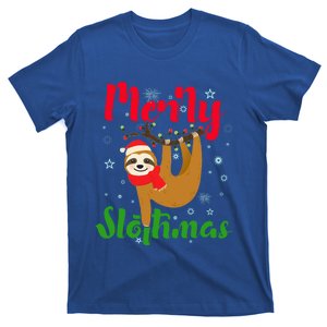 Merry Slothmas Ugly Christmas Pajama For Sloth Lovers Gift T-Shirt