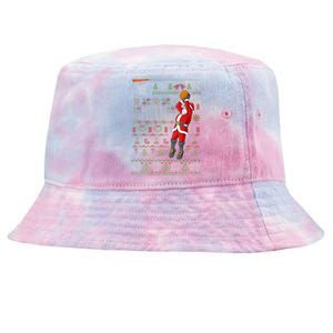 Merry Swishmas Ugly Christmas Sweater Basketball Xmas Pajama  Tie-Dyed Bucket Hat