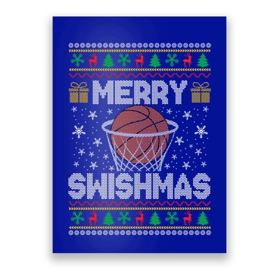 Merry Swishmas Ugly Christmas Basketball Christmas Gift Poster