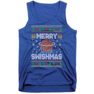 Merry Swishmas Ugly Christmas Basketball Christmas Gift Tank Top