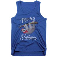 Merry Slothmas Ugly Christmas Sloth Gift Tank Top