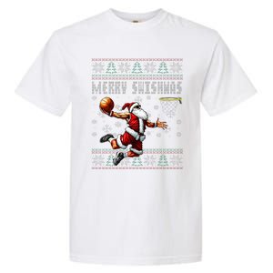 Merry Swishmas Ugly Christmas Basketball Christmas  Garment-Dyed Heavyweight T-Shirt