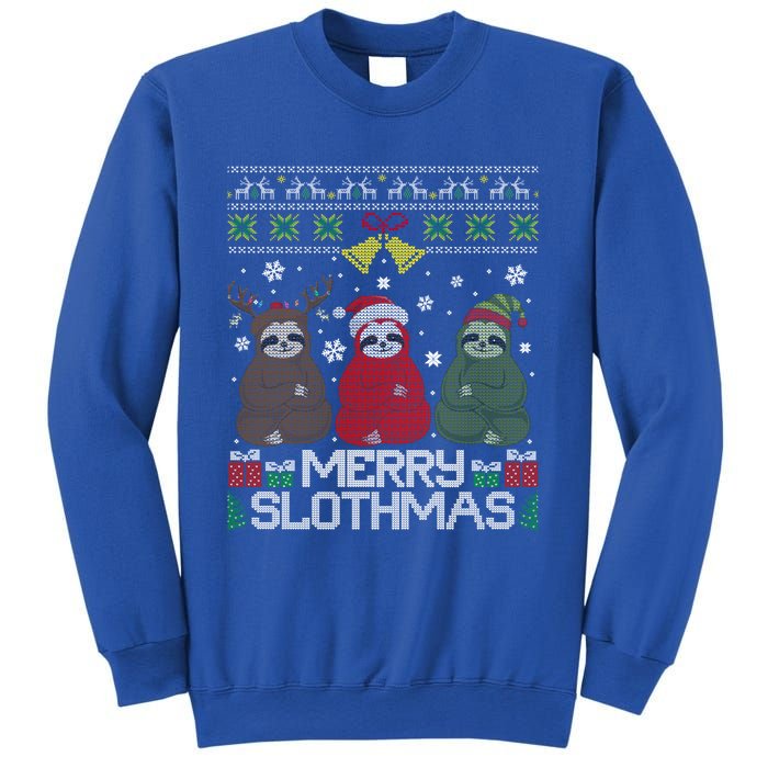 Merry Slothmas Ugly Christmas Sweater For Sloth Lovers Meaningful Gift Sweatshirt