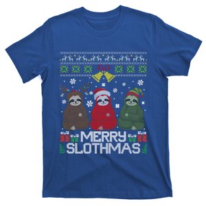 Merry Slothmas Ugly Christmas Sweater For Sloth Lovers Meaningful Gift T-Shirt