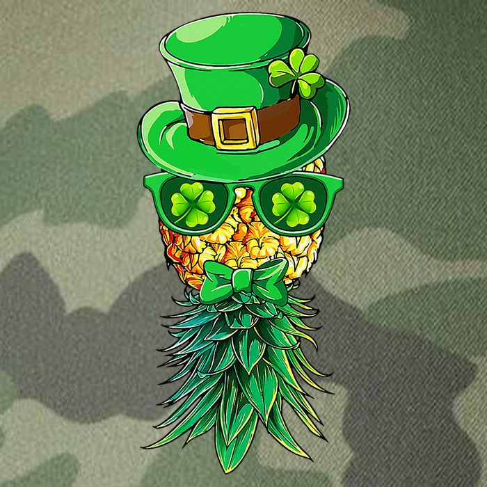 Mask Swinger Upside Down Pineapple Shamrock St Patrick's Day Legacy Tie Dye Trucker Hat