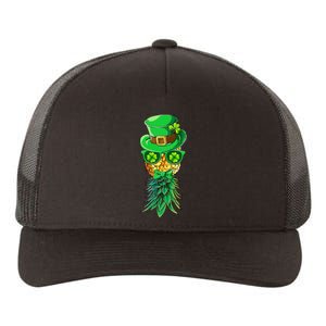 Mask Swinger Upside Down Pineapple Shamrock St Patrick's Day Yupoong Adult 5-Panel Trucker Hat