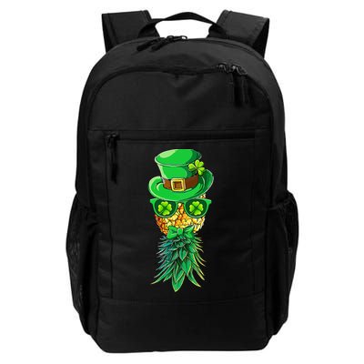 Mask Swinger Upside Down Pineapple Shamrock St Patrick's Day Backpack
