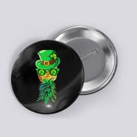 Mask Swinger Upside Down Pineapple Shamrock St Patrick's Day Button