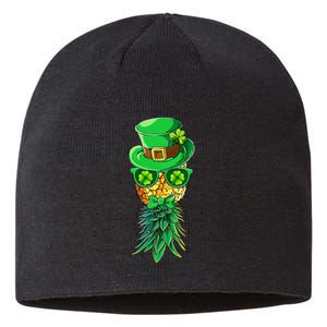 Mask Swinger Upside Down Pineapple Shamrock St Patrick's Day Sustainable Beanie