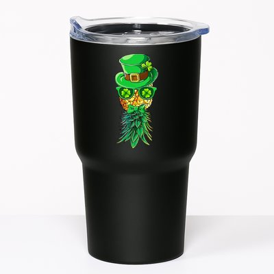 Mask Swinger Upside Down Pineapple Shamrock St Patrick's Day Tumbler