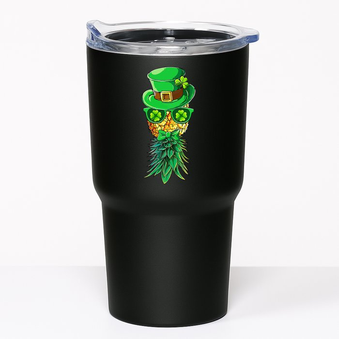 Mask Swinger Upside Down Pineapple Shamrock St Patrick's Day Tumbler