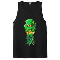 Mask Swinger Upside Down Pineapple Shamrock St Patrick's Day PosiCharge Competitor Tank