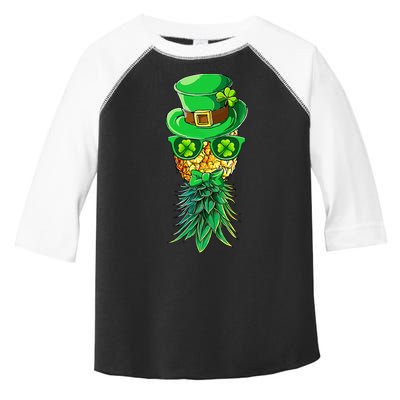 Mask Swinger Upside Down Pineapple Shamrock St Patrick's Day Toddler Fine Jersey T-Shirt