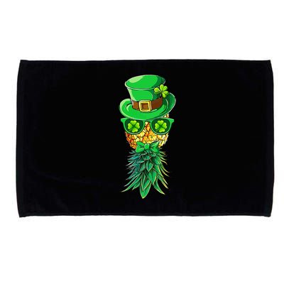 Mask Swinger Upside Down Pineapple Shamrock St Patrick's Day Microfiber Hand Towel