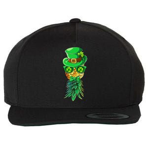 Mask Swinger Upside Down Pineapple Shamrock St Patrick's Day Wool Snapback Cap