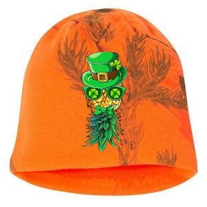 Mask Swinger Upside Down Pineapple Shamrock St Patrick's Day Kati - Camo Knit Beanie