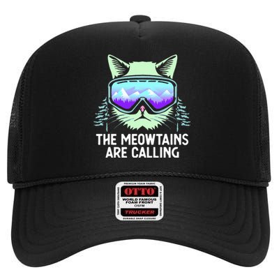 Mountain Skier's Ultimate Snowboard High Crown Mesh Back Trucker Hat