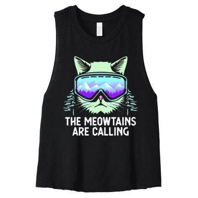 Mountain Skier's Ultimate Snowboard Women's Racerback Cropped Tank