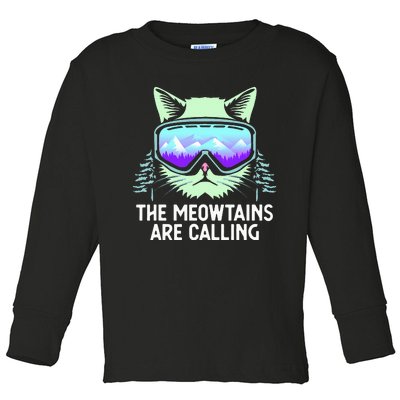 Mountain Skier's Ultimate Snowboard Toddler Long Sleeve Shirt