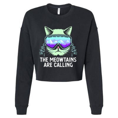 Mountain Skier's Ultimate Snowboard Cropped Pullover Crew