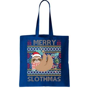 Merry Slothmas Ugly Christmas Merry Slothmas Slo Ho Ho Cool Gift Tote Bag