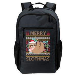 Merry Slothmas Ugly Christmas Merry Slothmas Slo Ho Ho Cool Gift Daily Commute Backpack