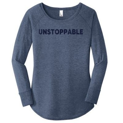 Motivational Saying Unstoppable Women's Perfect Tri Tunic Long Sleeve Shirt