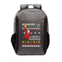 Merry Swishmas Ugly Christmas Basketball Christmas  Vector Backpack
