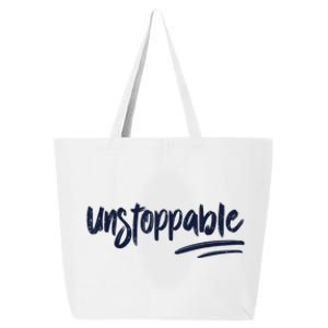 Motivational Saying Unstoppable 25L Jumbo Tote