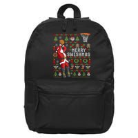 Merry Swishmas Ugly Christmas Basketball Christmas 16 in Basic Backpack