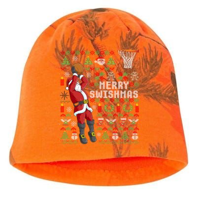 Merry Swishmas Ugly Christmas Basketball Christmas Kati - Camo Knit Beanie