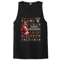 Merry Swishmas Ugly Christmas Basketball Christmas PosiCharge Competitor Tank