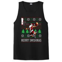 Merry Swishmas Ugly Christmas Basketball Christmas PosiCharge Competitor Tank