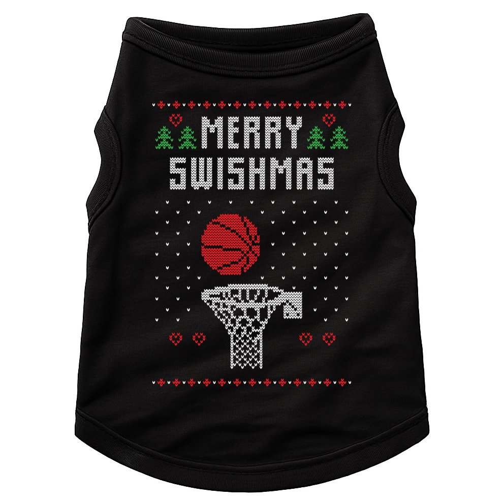 Merry Swishmas Ugly Christmas Doggie Tank