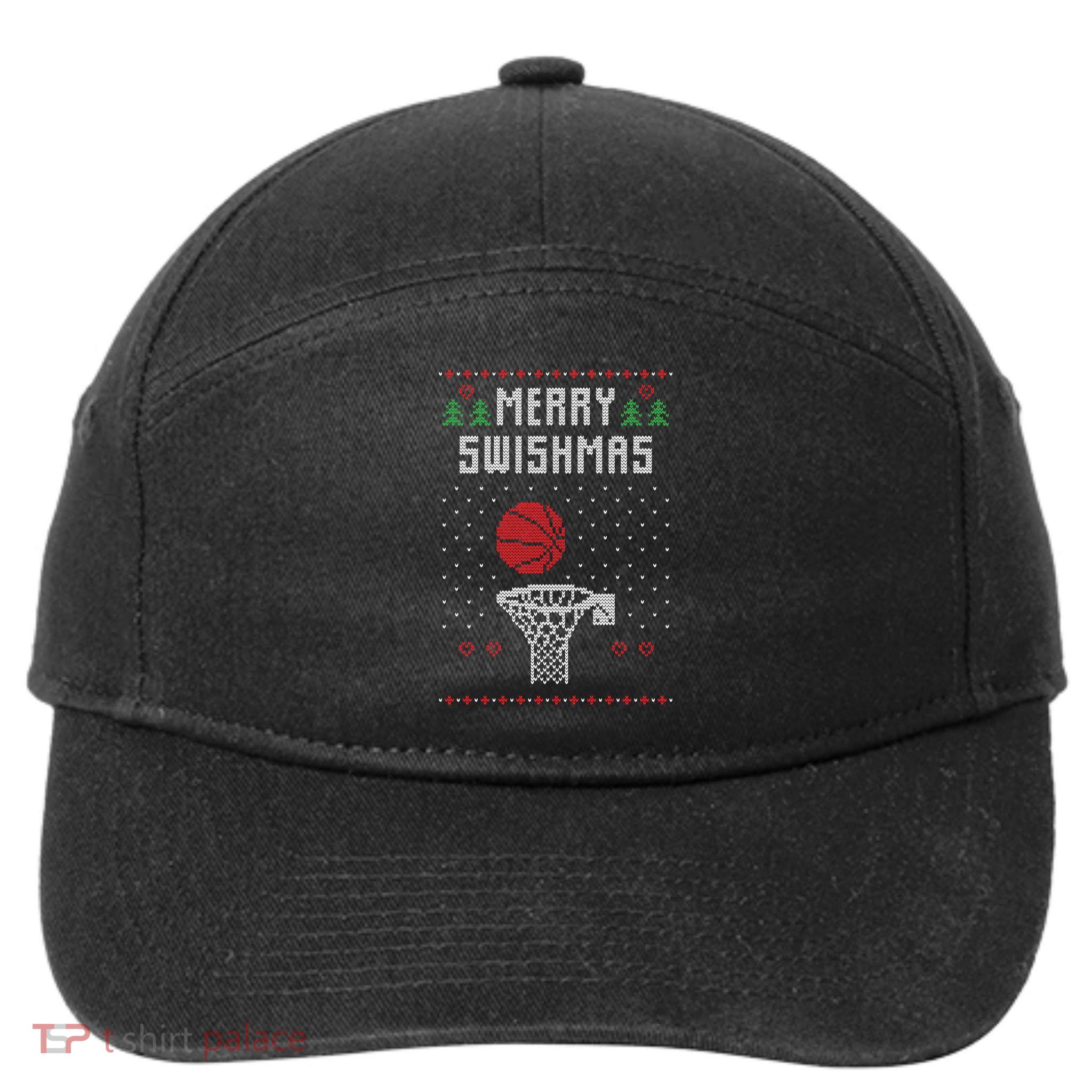 Merry Swishmas Ugly Christmas 7-Panel Snapback Hat