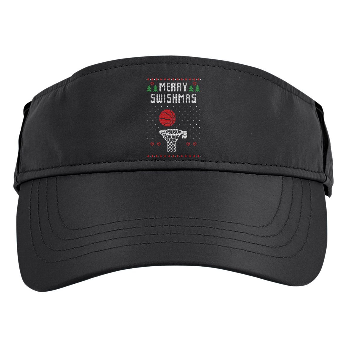 Merry Swishmas Ugly Christmas Adult Drive Performance Visor
