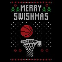 Merry Swishmas Ugly Christmas Drawstring Bag