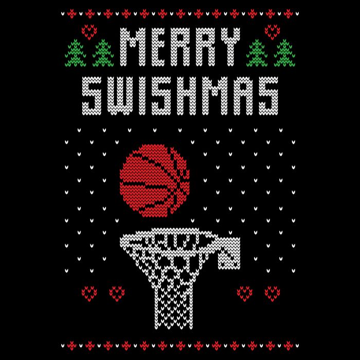 Merry Swishmas Ugly Christmas Drawstring Bag