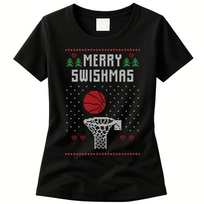 Merry Swishmas Ugly Christmas Womens T-Shirt