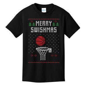 Merry Swishmas Ugly Christmas Kids T-Shirt