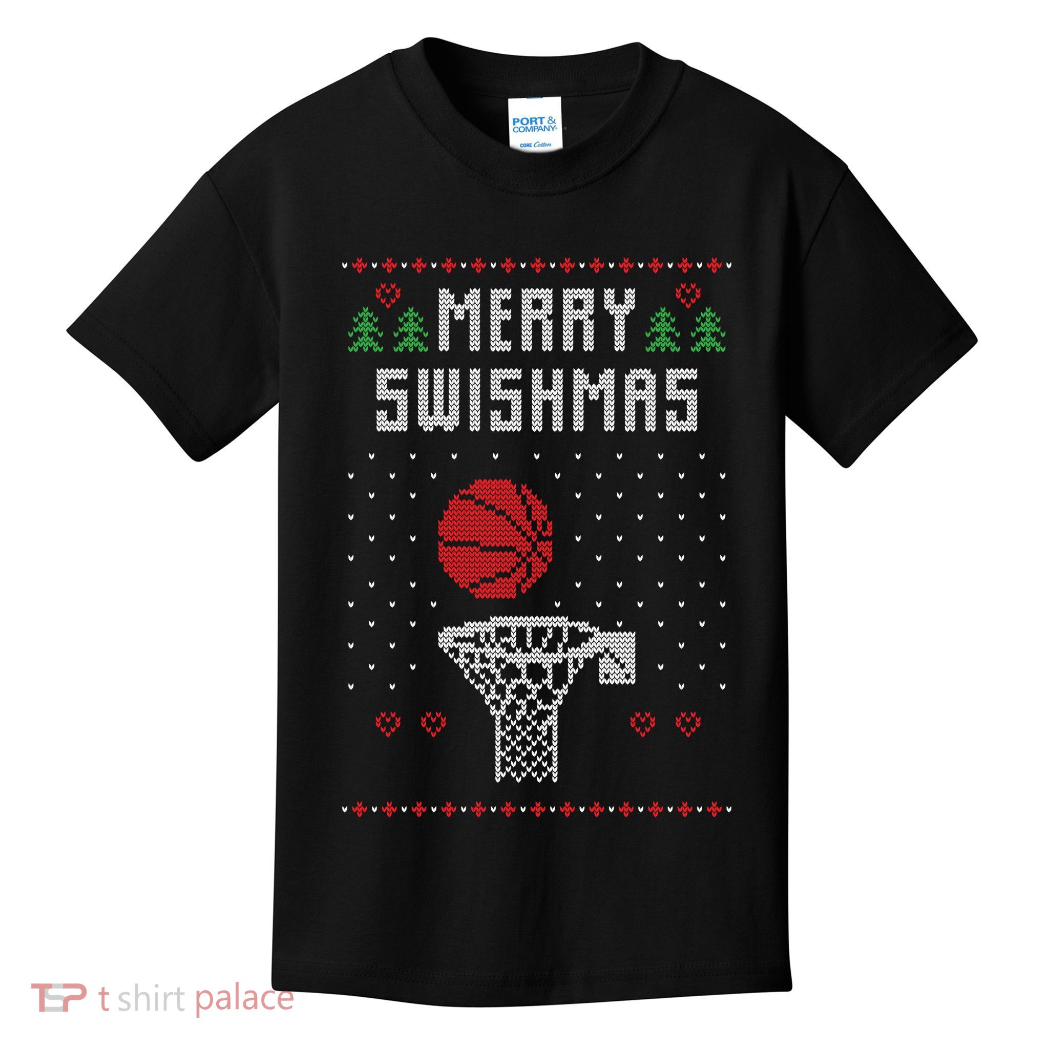Merry Swishmas Ugly Christmas Kids T-Shirt