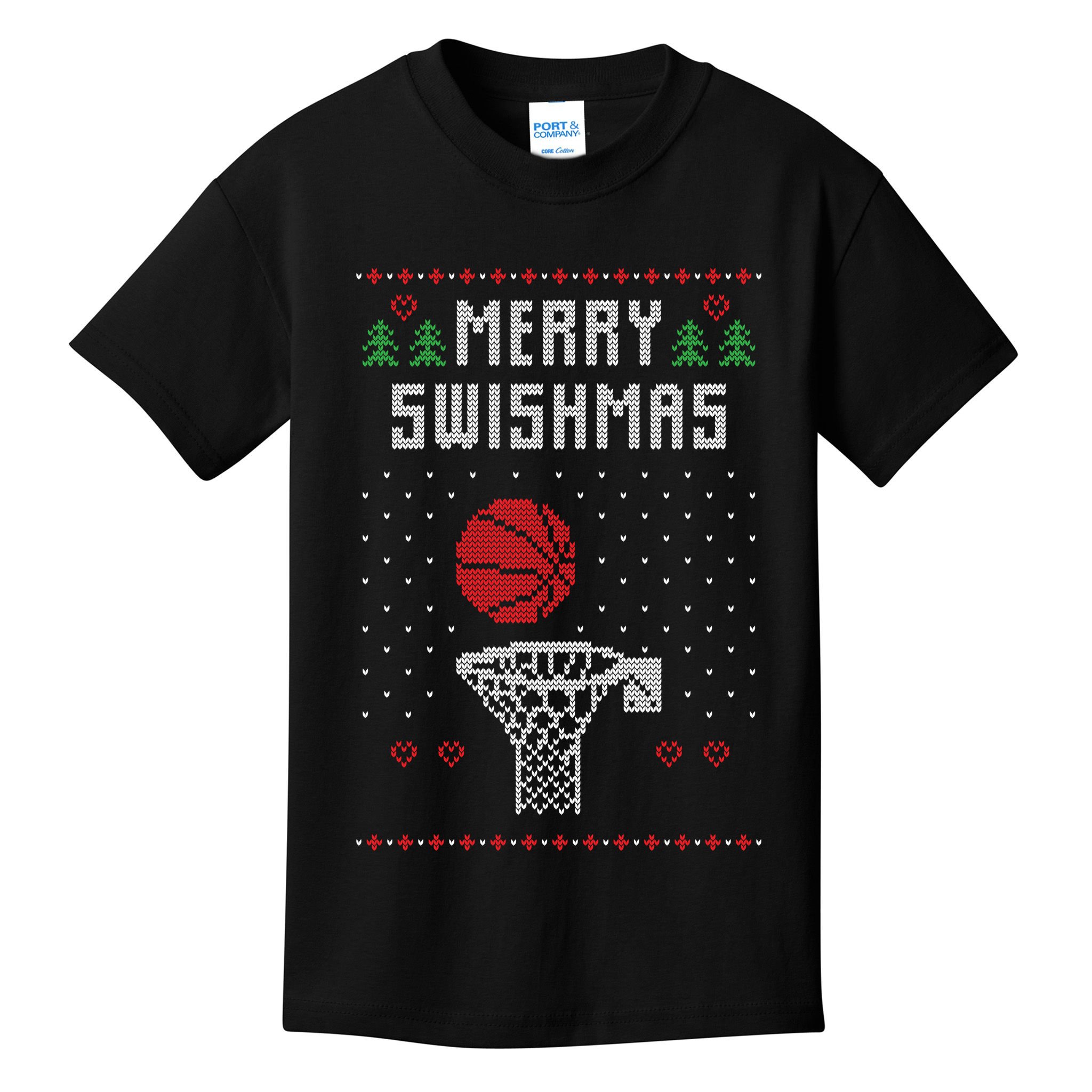 Merry Swishmas Ugly Christmas Kids T-Shirt