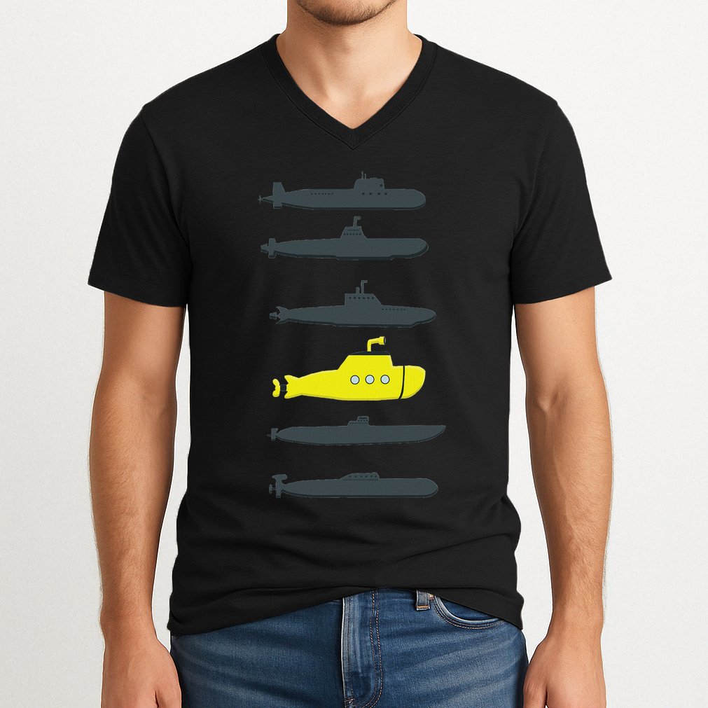 Music Submarine Uboot Submariner For V-Neck T-Shirt