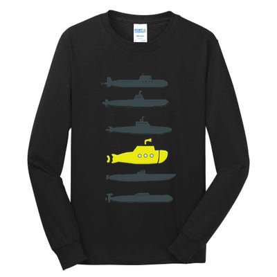 Music Submarine Uboot Submariner For Tall Long Sleeve T-Shirt