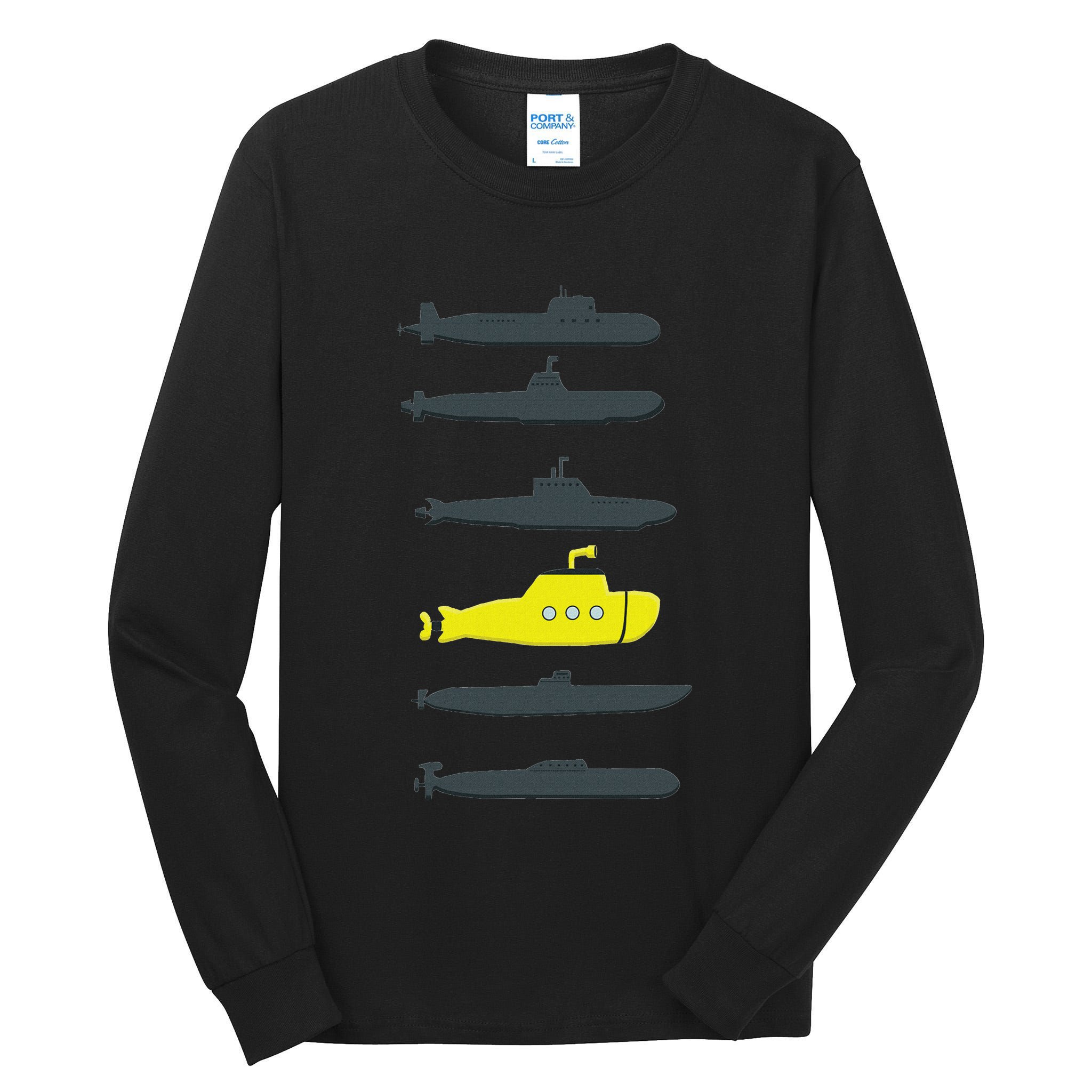 Music Submarine Uboot Submariner For Tall Long Sleeve T-Shirt